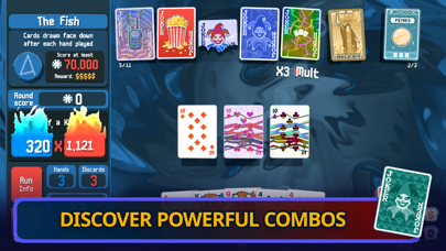 Balatro+ gameplay, from the App Store