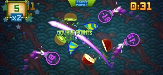 Fruit Ninja Classic+ gameplay, from the App Store