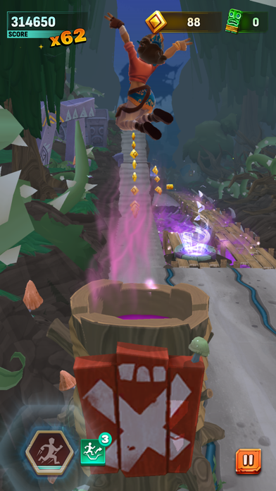 Temple Run: Legends gameplay, from the App Store